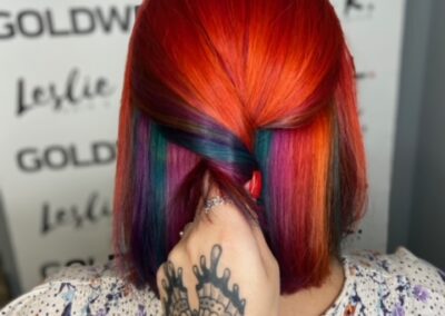 multicolor bright hair