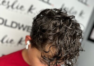 boy's curly hairstyle