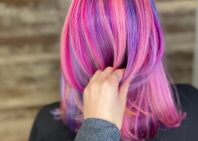 bright colored hair